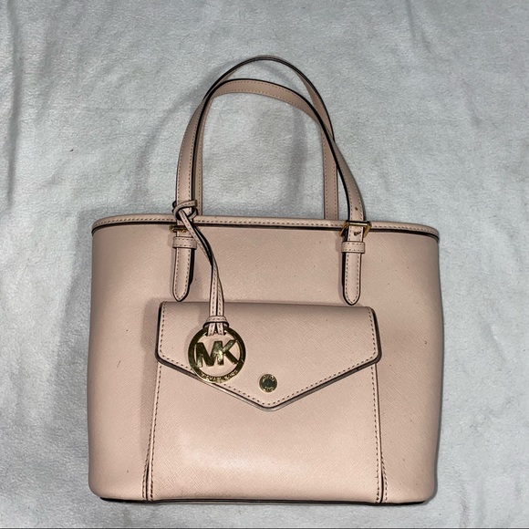 MICHAEL KORS JET SET MULTIFUNCTION POCKET TOTE PINK - Picture 2 of 11